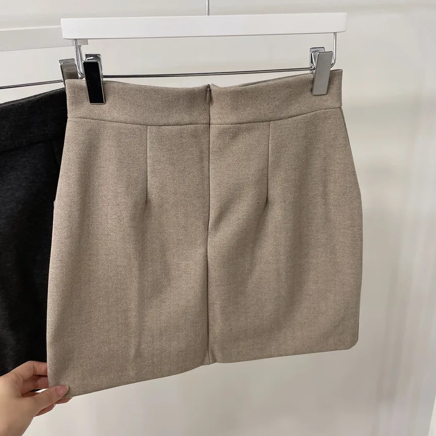 メルトンタッチHラインミニスカート | mirangmirang | 詳細画像45