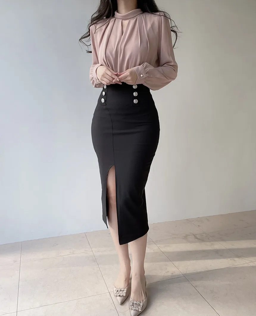 スリットピンタックブラウス | mirangmirang | 詳細画像23