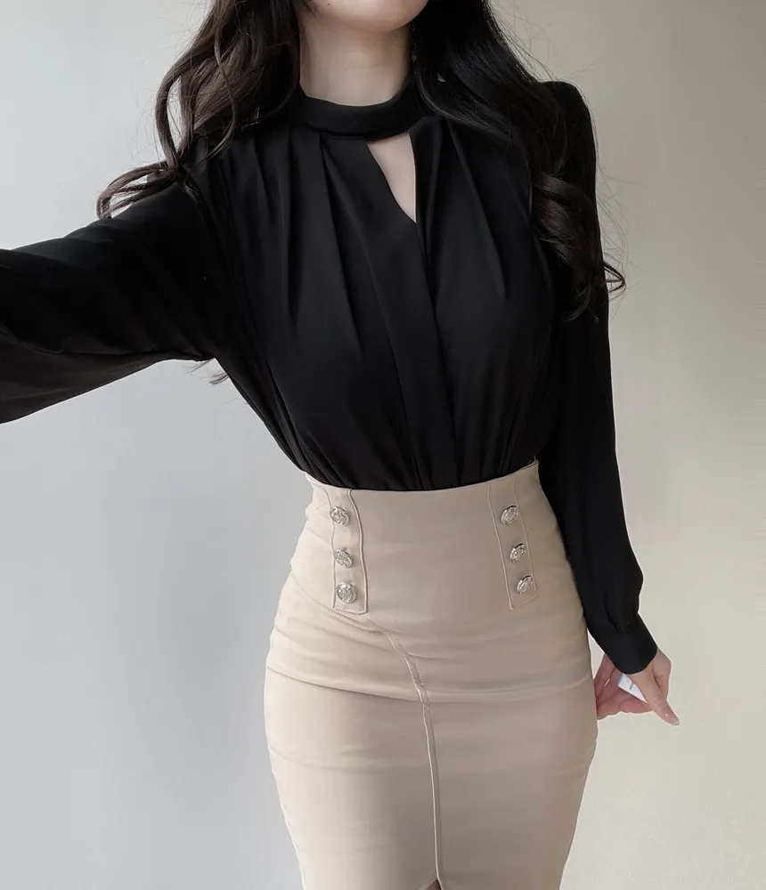 スリットピンタックブラウス | mirangmirang | 詳細画像29