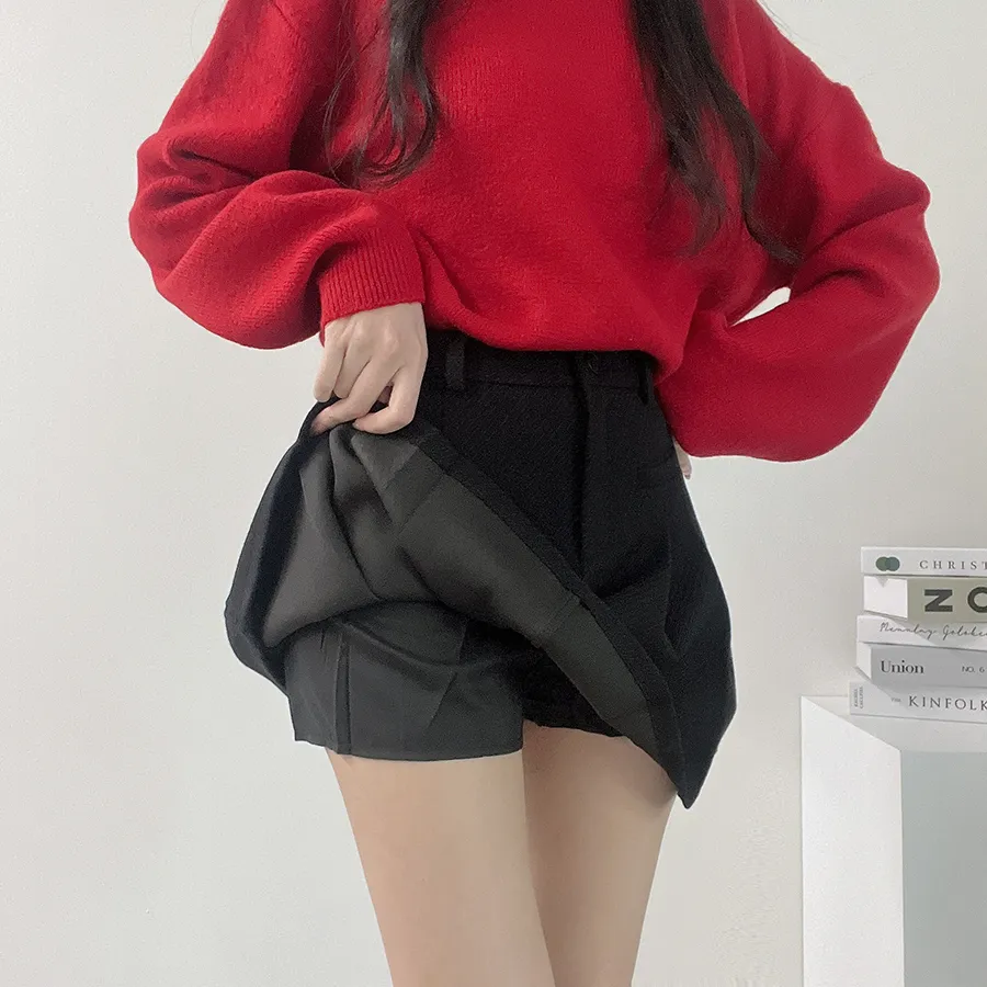 Aラインプリーツミニフェイクポケットスカート | DEELIN | 詳細画像7