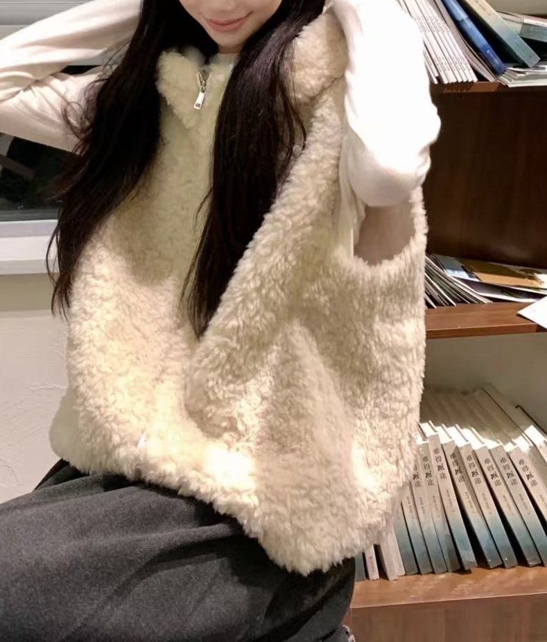 両起毛ジップアップフードポケットベスト | 詳細画像18