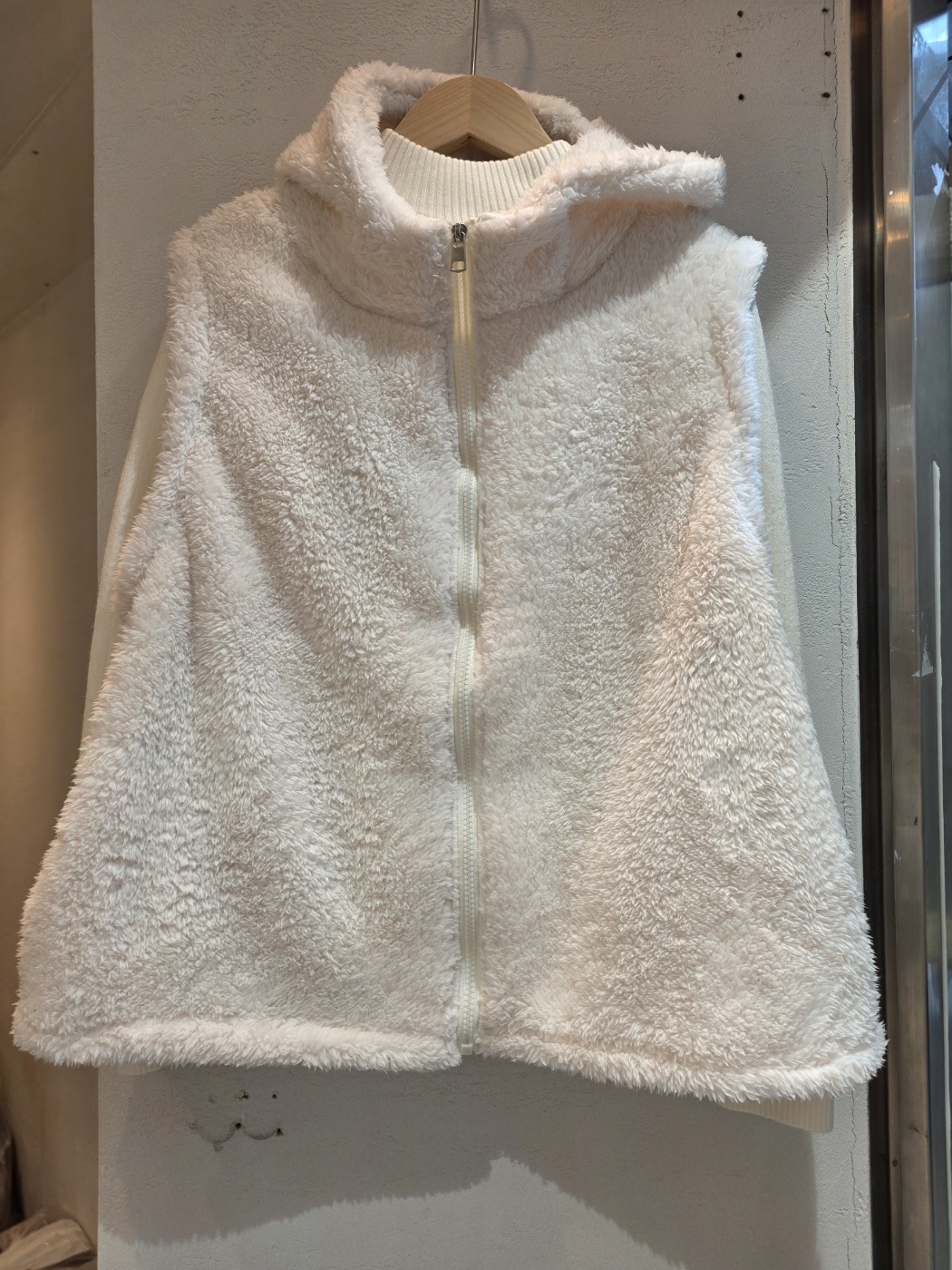 両起毛ジップアップフードポケットベスト | 詳細画像20