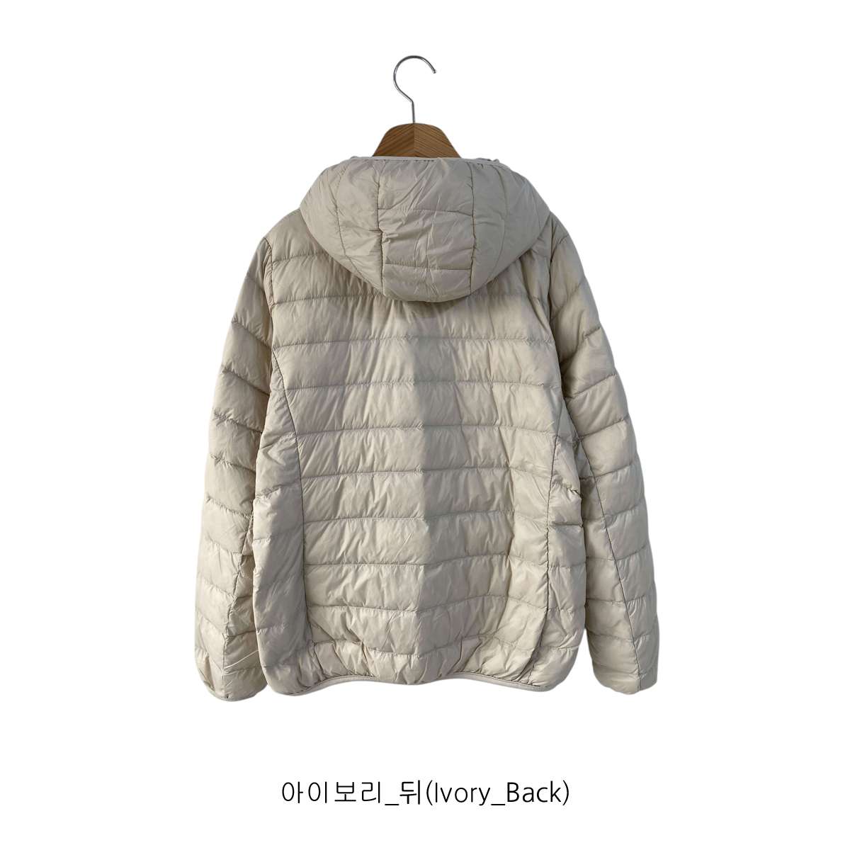 ポーチ付ダックダウン中綿ジップアップフードポケット長袖軽量ダウンジャケット | 詳細画像16
