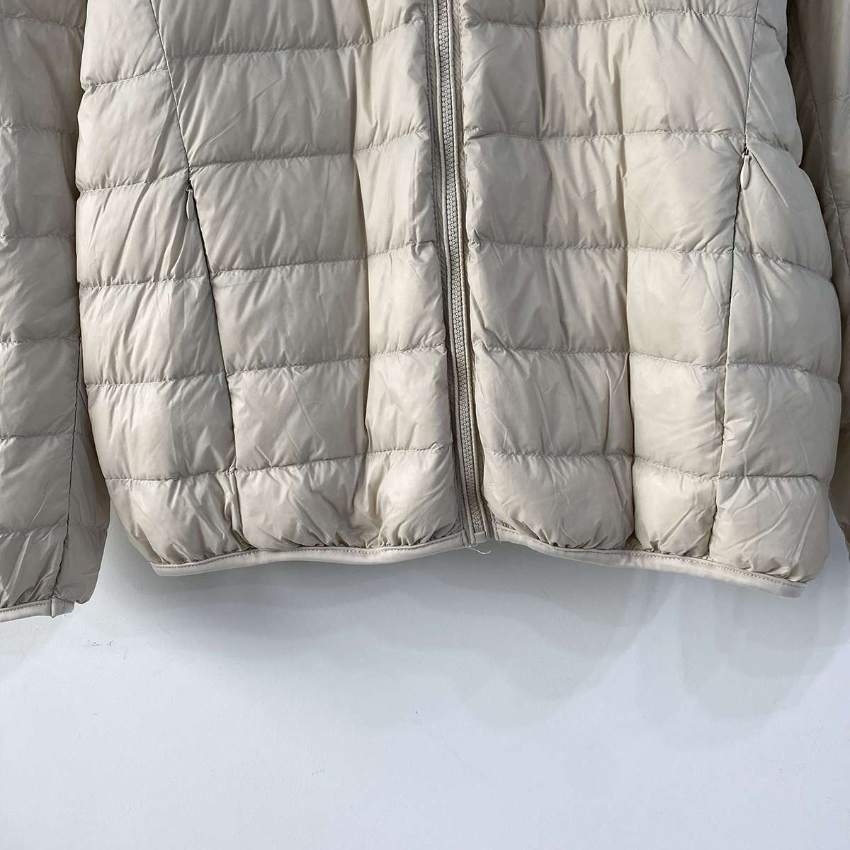 ポーチ付ダックダウン中綿ジップアップフードポケット長袖軽量ダウンジャケット | 詳細画像19