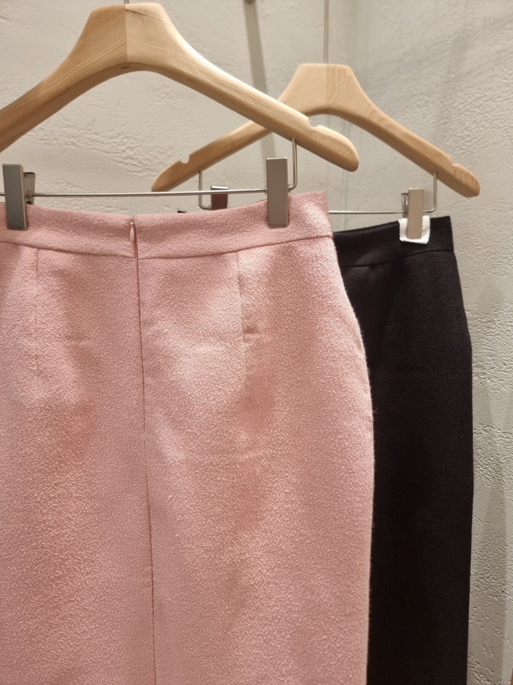 起毛ジップアップスリットスリムロング配色スカート | 詳細画像19