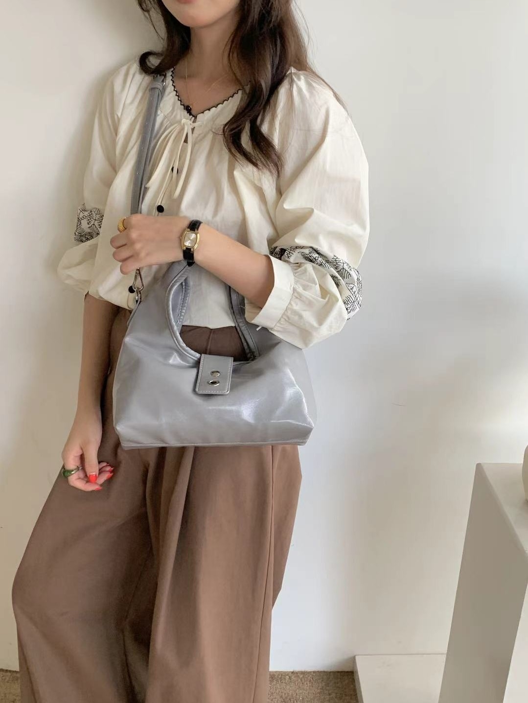 レザー調ショルダーバッグ2WAY | 詳細画像3