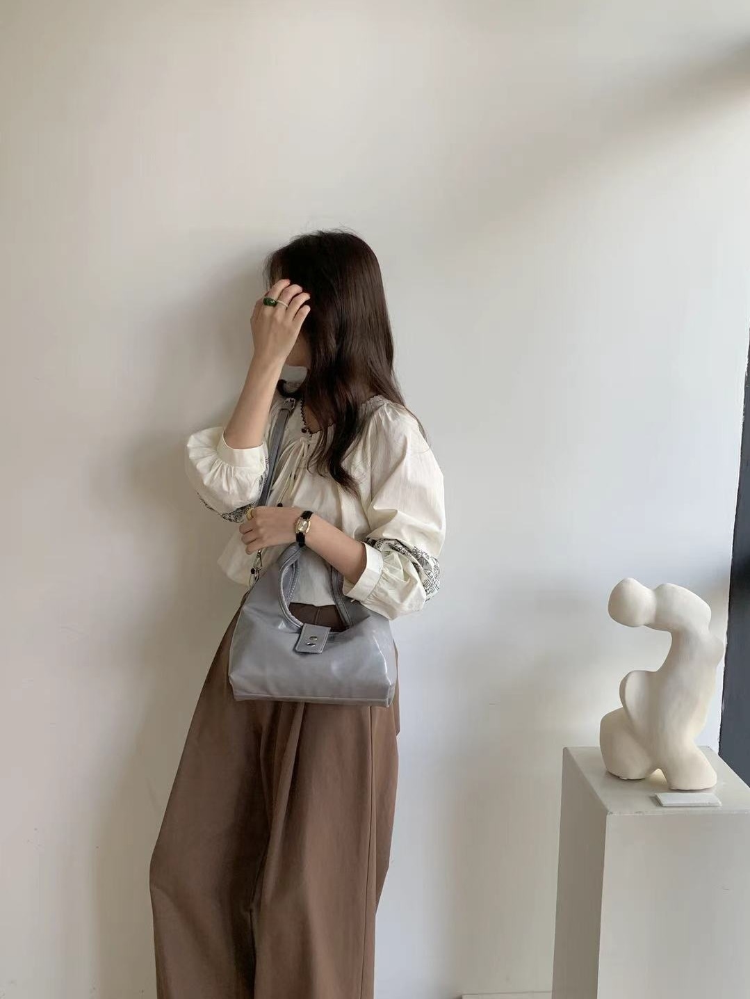 レザー調ショルダーバッグ2WAY | 詳細画像7