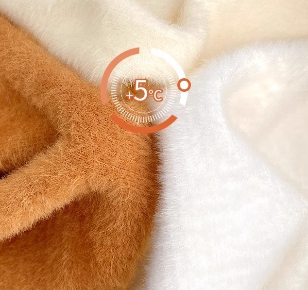 ファー裏地ストレッチタートルネックメロウスリム長袖ニット | 詳細画像17