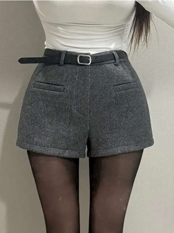メルトンタッチショートショートパンツベルト付 | 詳細画像3