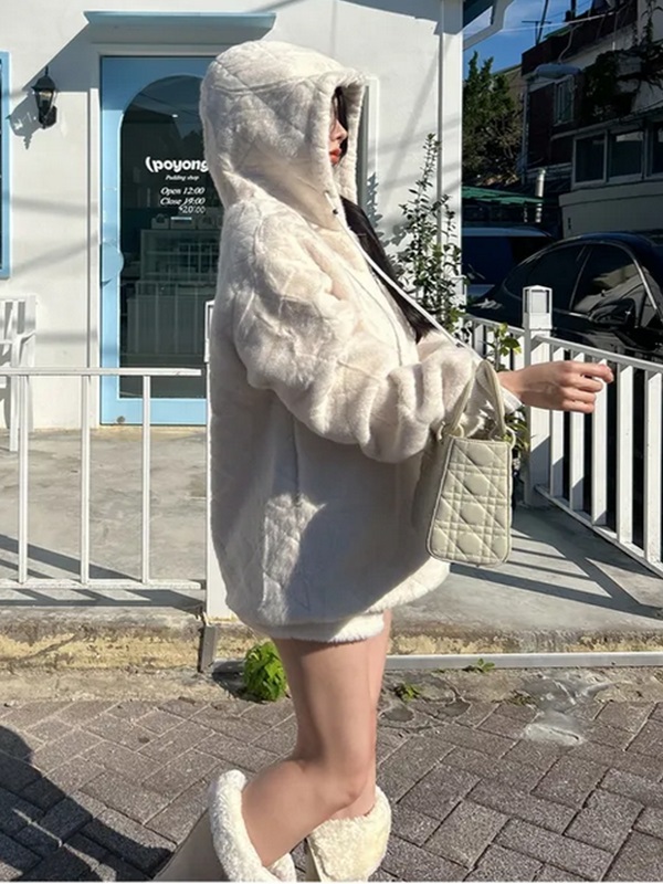 エコファージップアップフードポケットボクシールーズジャンパー | 詳細画像7