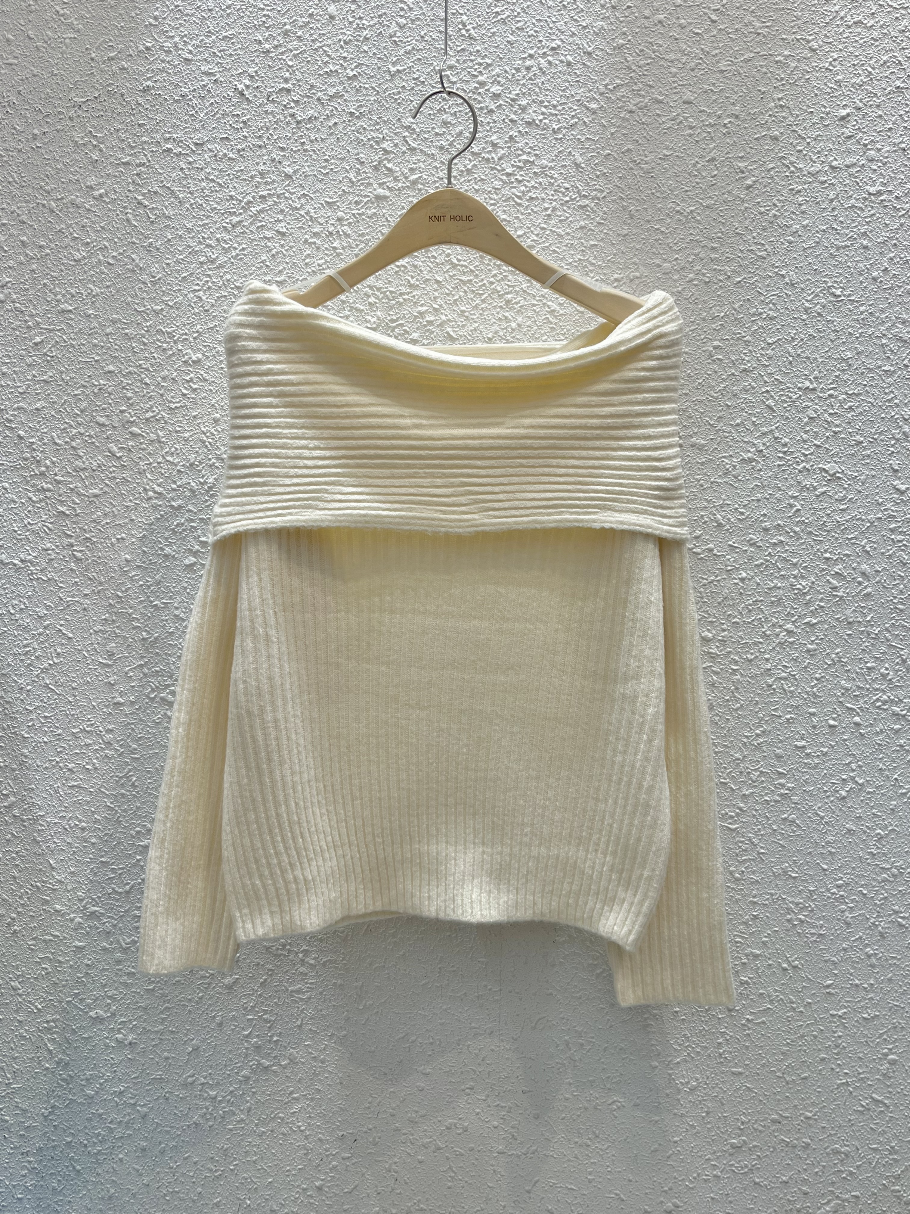 オフショルダールーズ長袖ニット | 詳細画像8