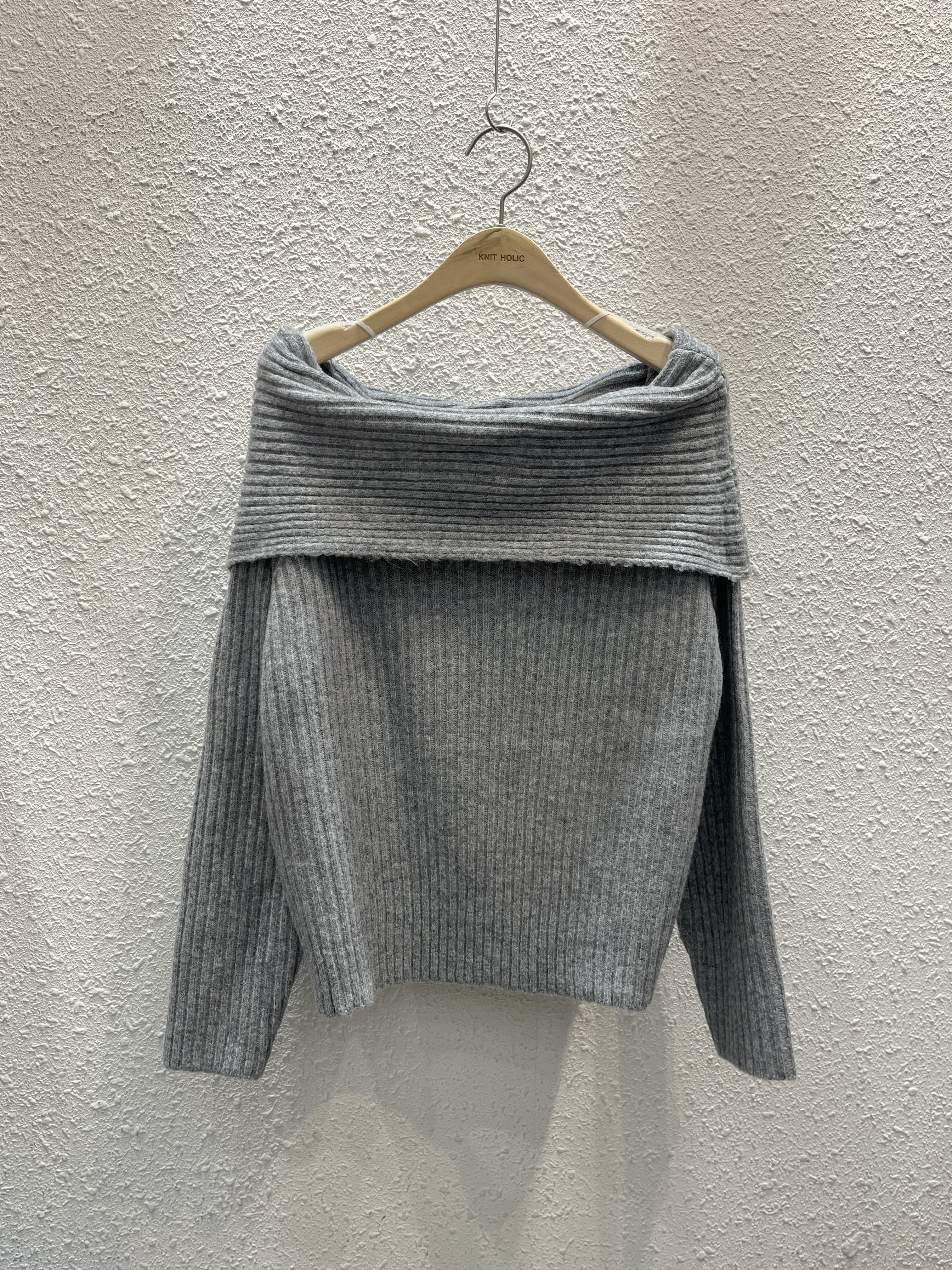 オフショルダールーズ長袖ニット | 詳細画像11