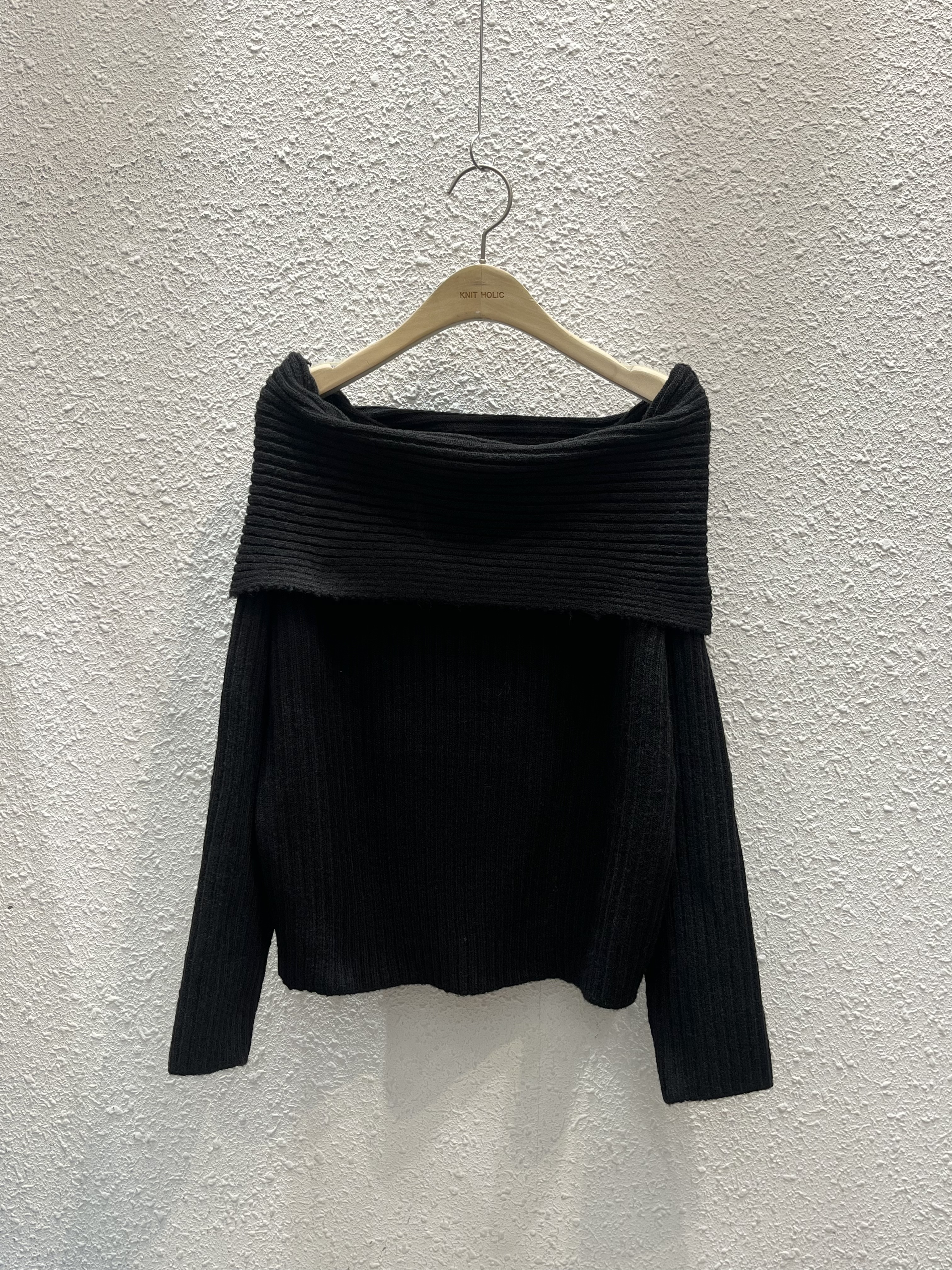 オフショルダールーズ長袖ニット | 詳細画像10