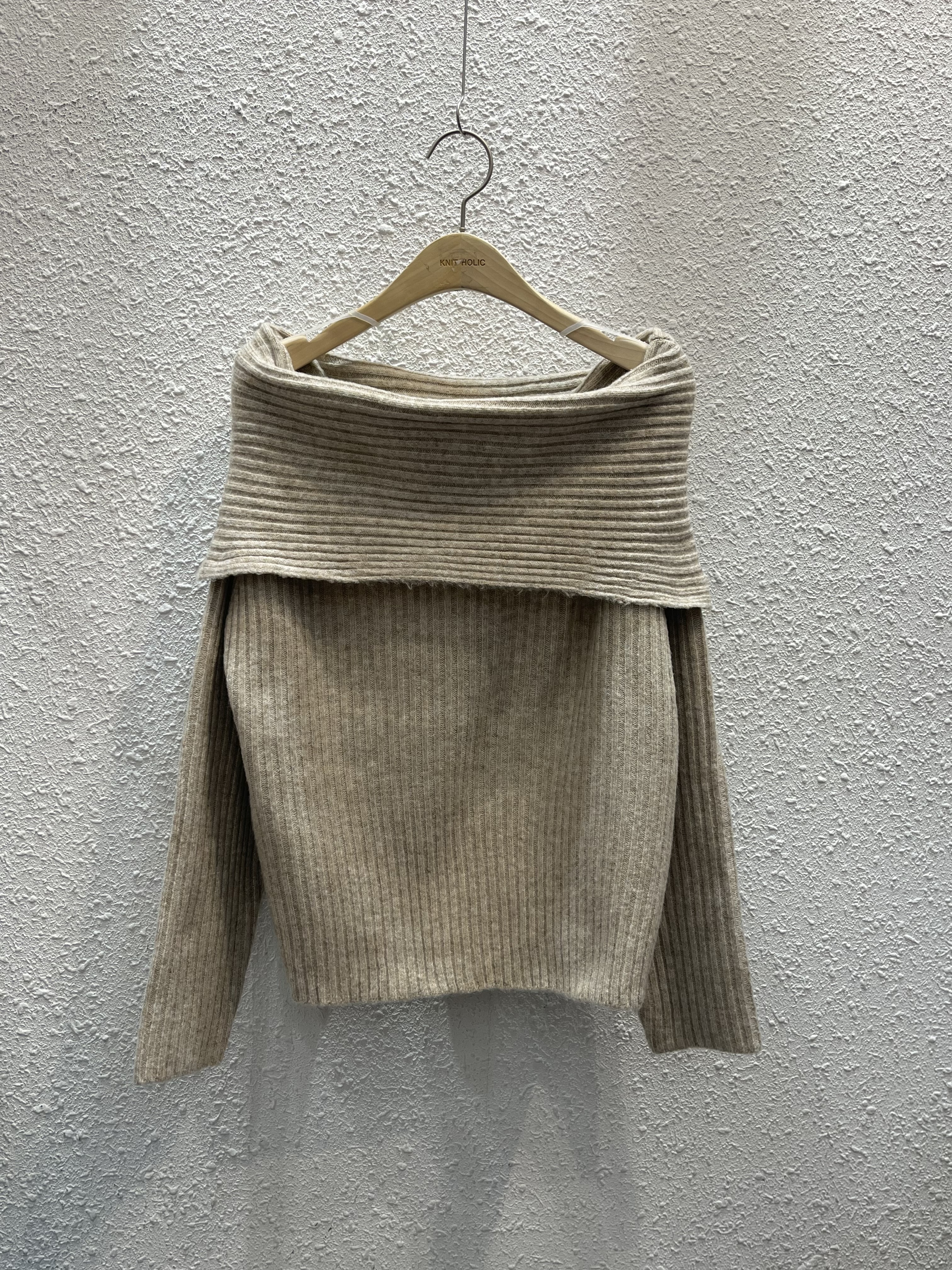 オフショルダールーズ長袖ニット | 詳細画像9