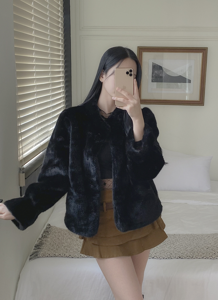 エコファーベルスリーブホックジャケット | レディースファッション