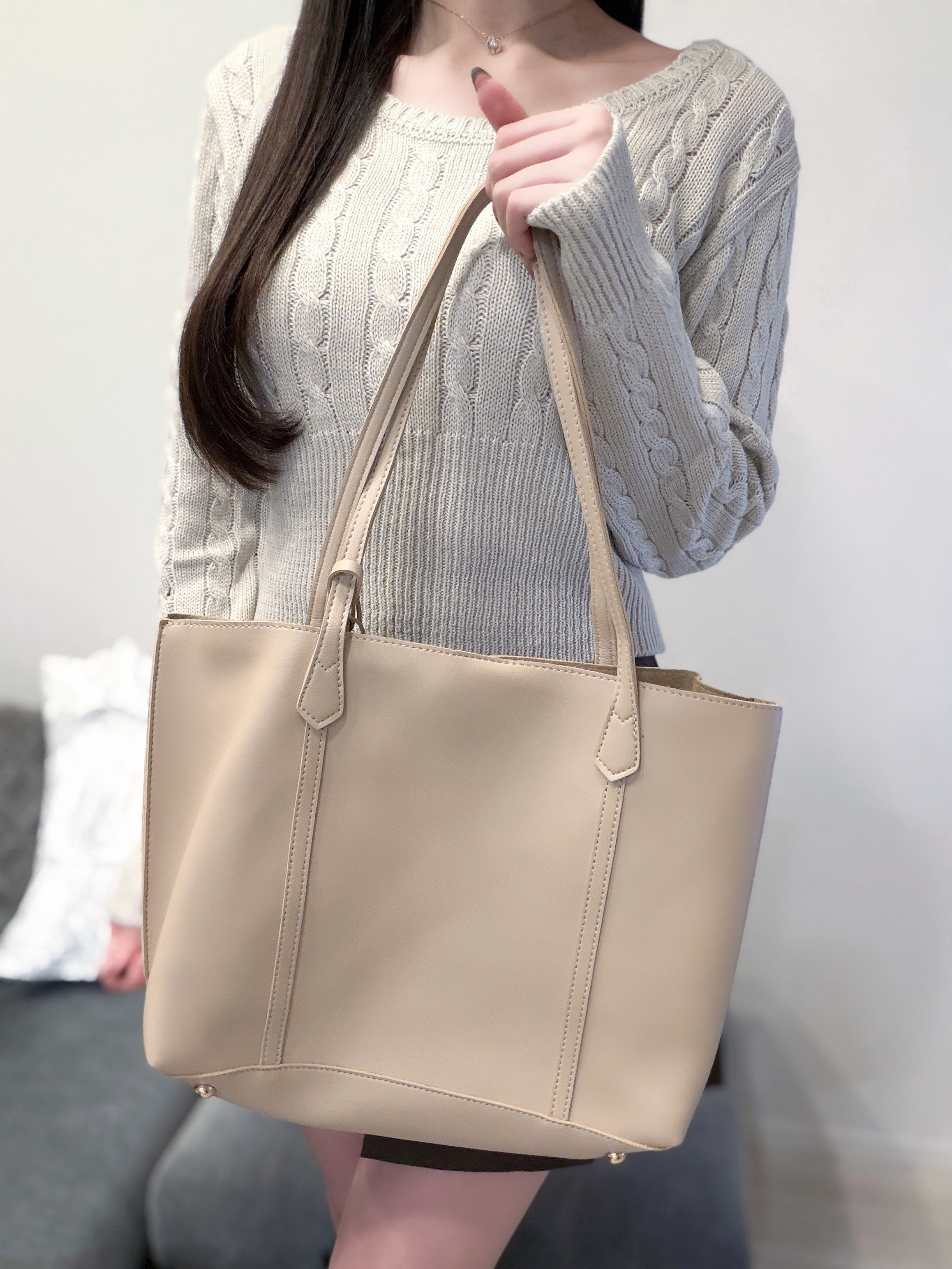 フェイクレザートートバッグ | 詳細画像3