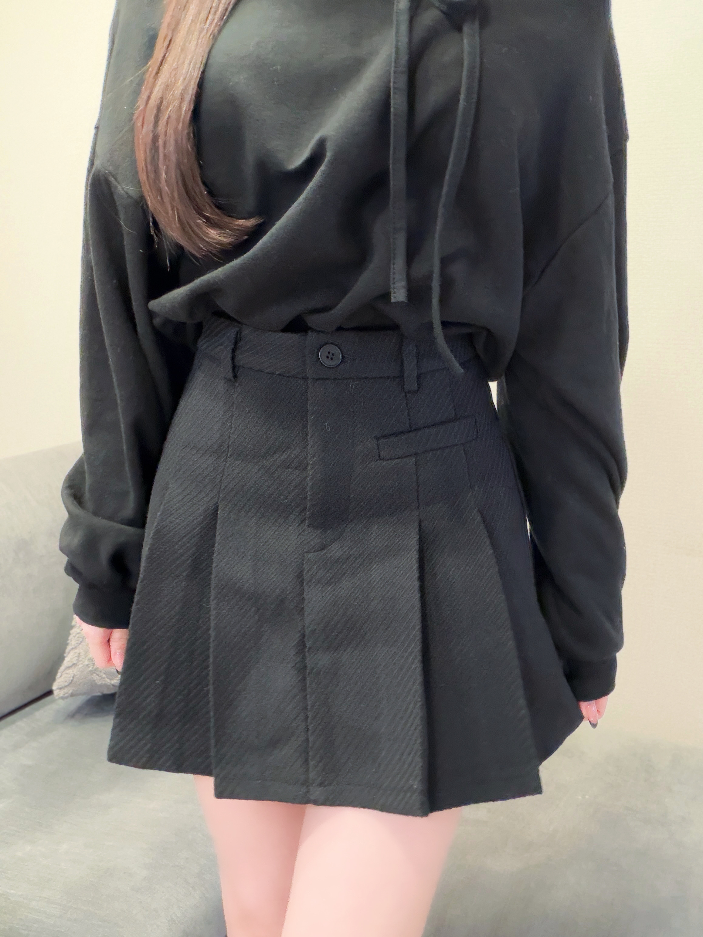 メルトンタッチプリーツミニスカート | 詳細画像5