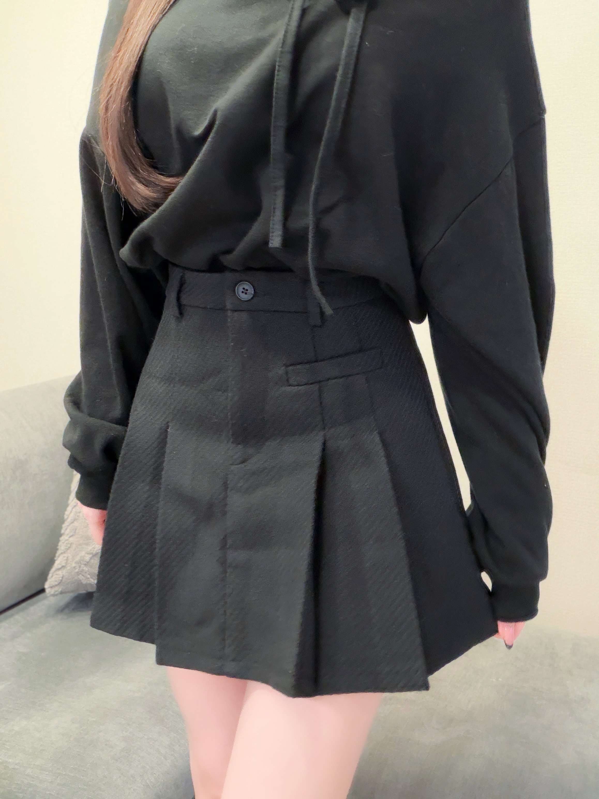 メルトンタッチプリーツミニスカート | 詳細画像6