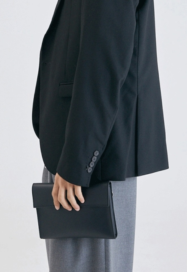 レザー調シンプルショルダーバッグ | 詳細画像9