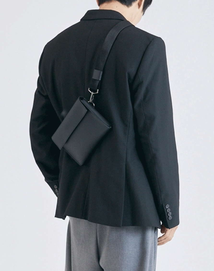 レザー調シンプルショルダーバッグ | 詳細画像8