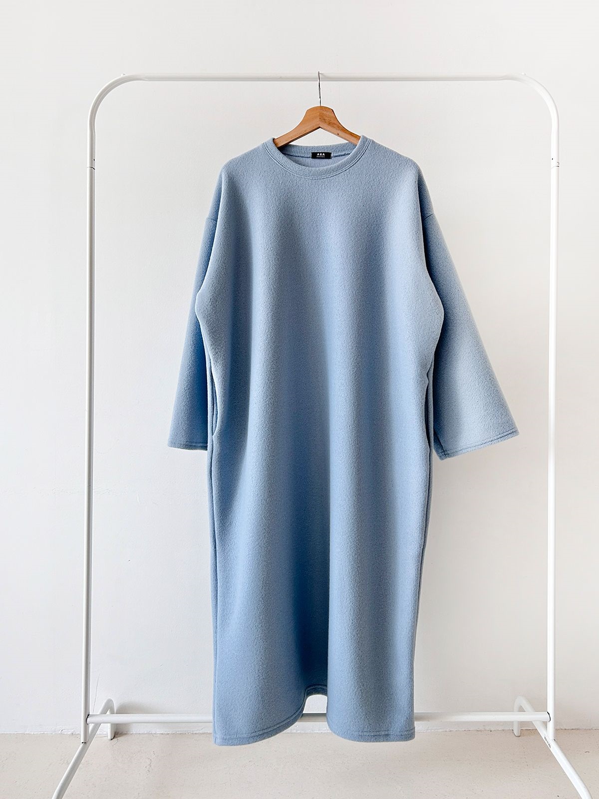 起毛リブラウンドネックボクシーカラーワンピース | 詳細画像38