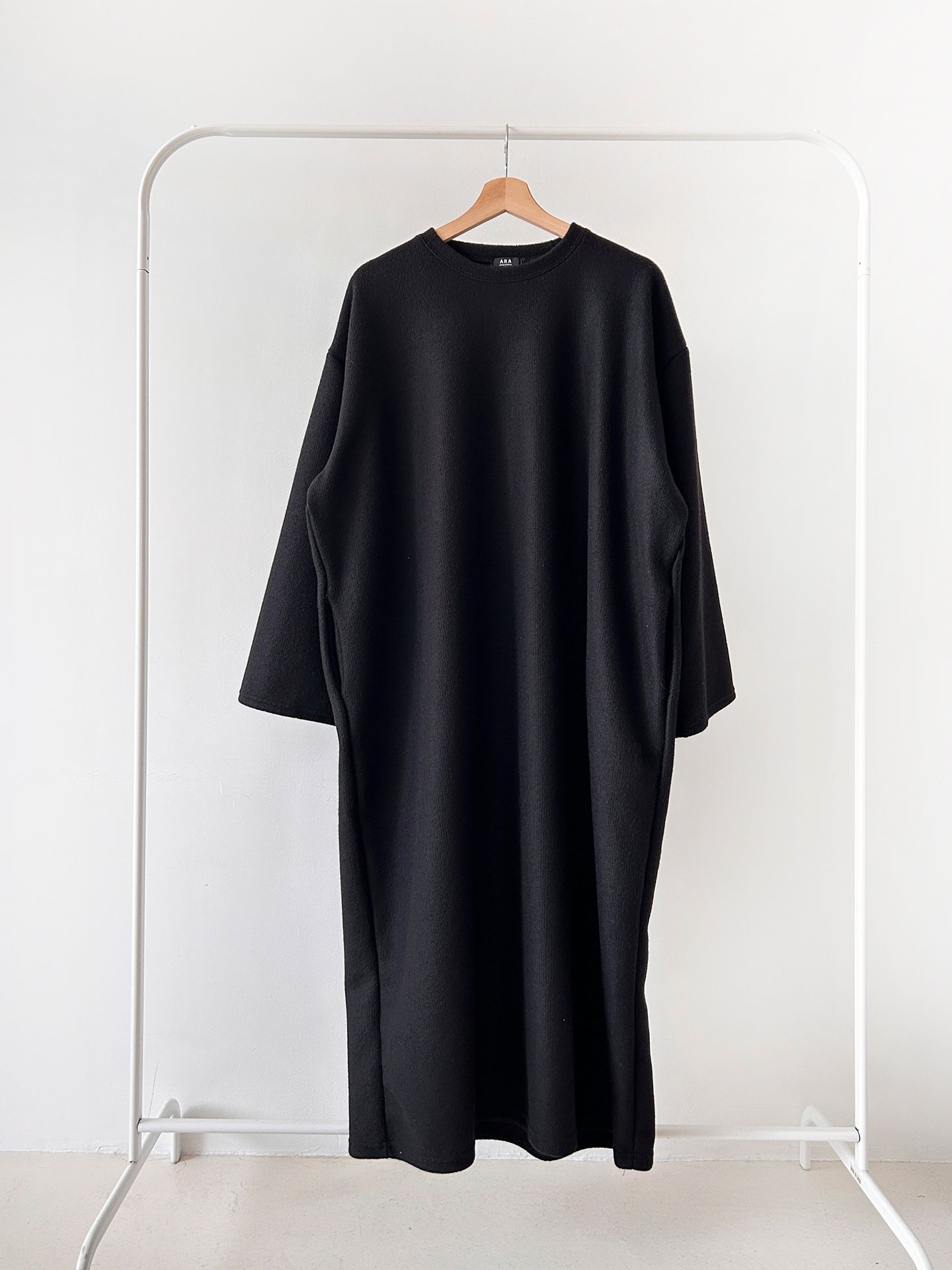 起毛リブラウンドネックボクシーカラーワンピース | 詳細画像39