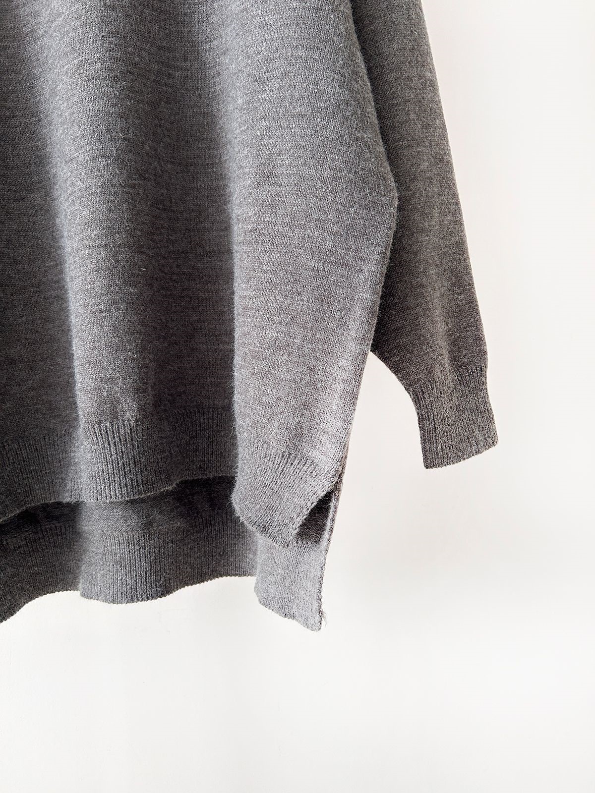 ラウンドネックウエストゴムロングルーズ長袖セットアップパンツニット | 詳細画像40