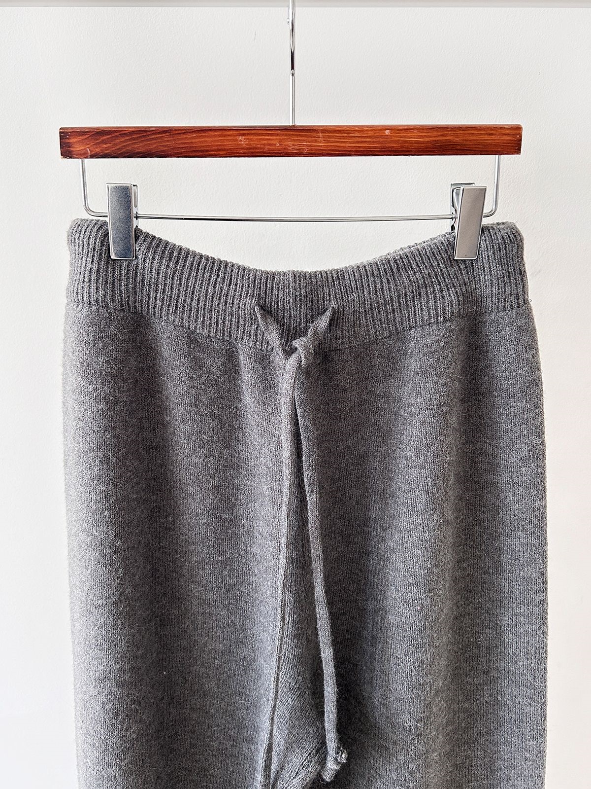 ニットボタンフードウエストゴムルーズ長袖セットアップパンツジップパーカー | 詳細画像42