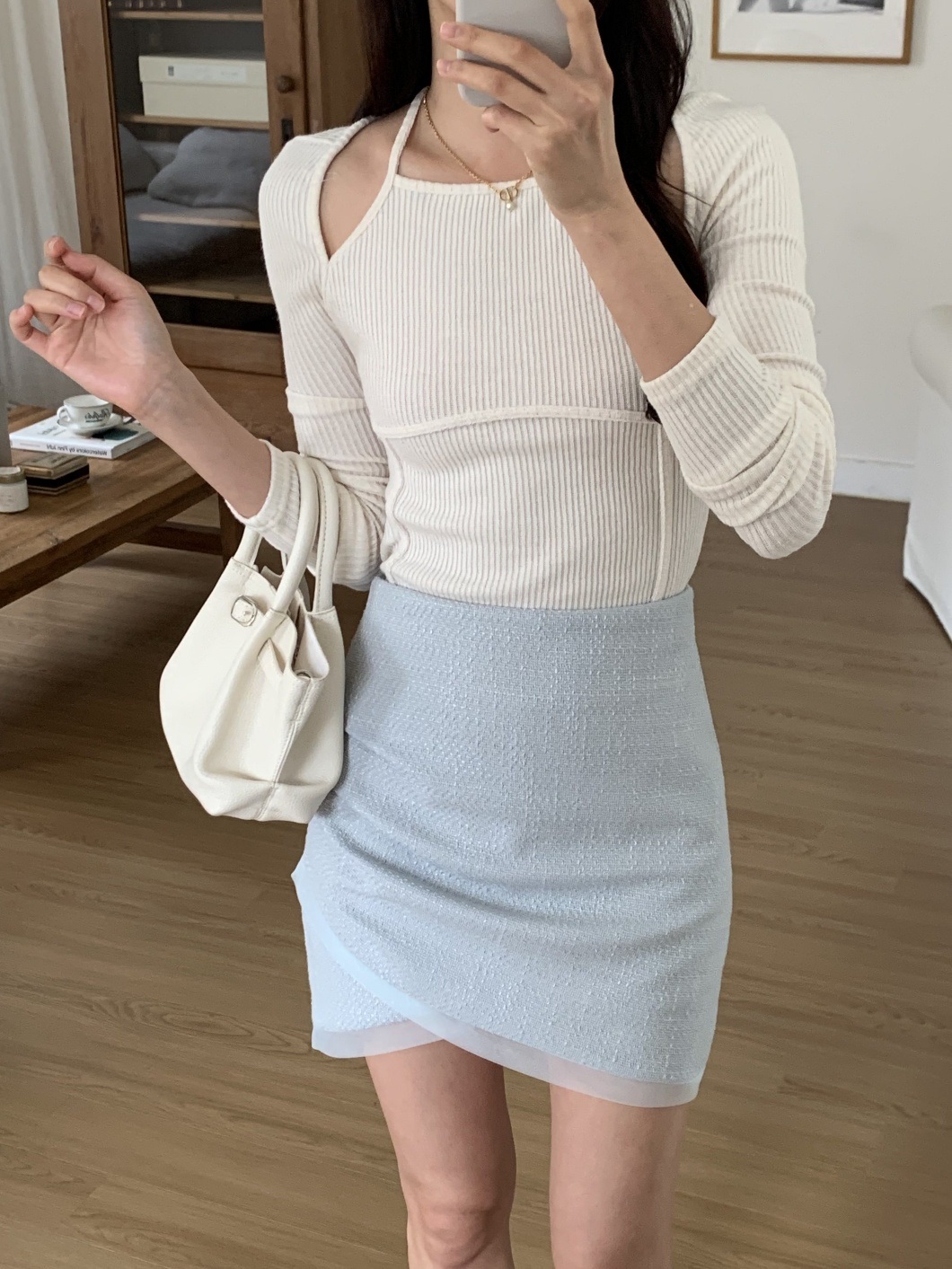 ジップアップスリムミニスカート | 詳細画像2