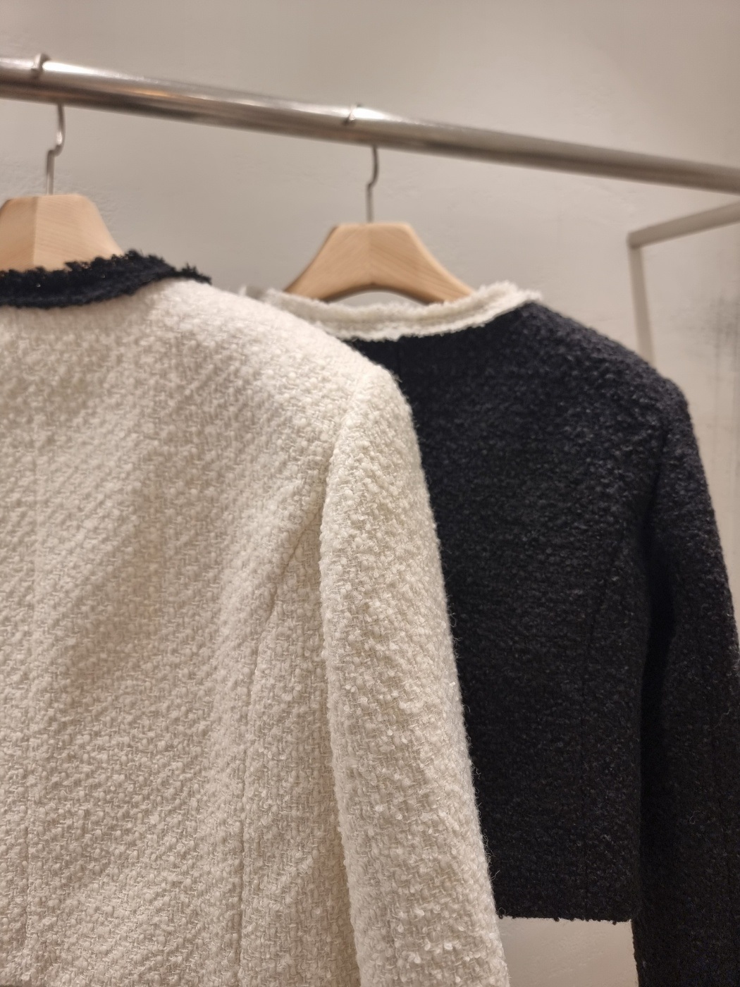 配色ジップアップラウンドネックスリットスリムロング長袖セットアップスカートジャケット | 詳細画像21