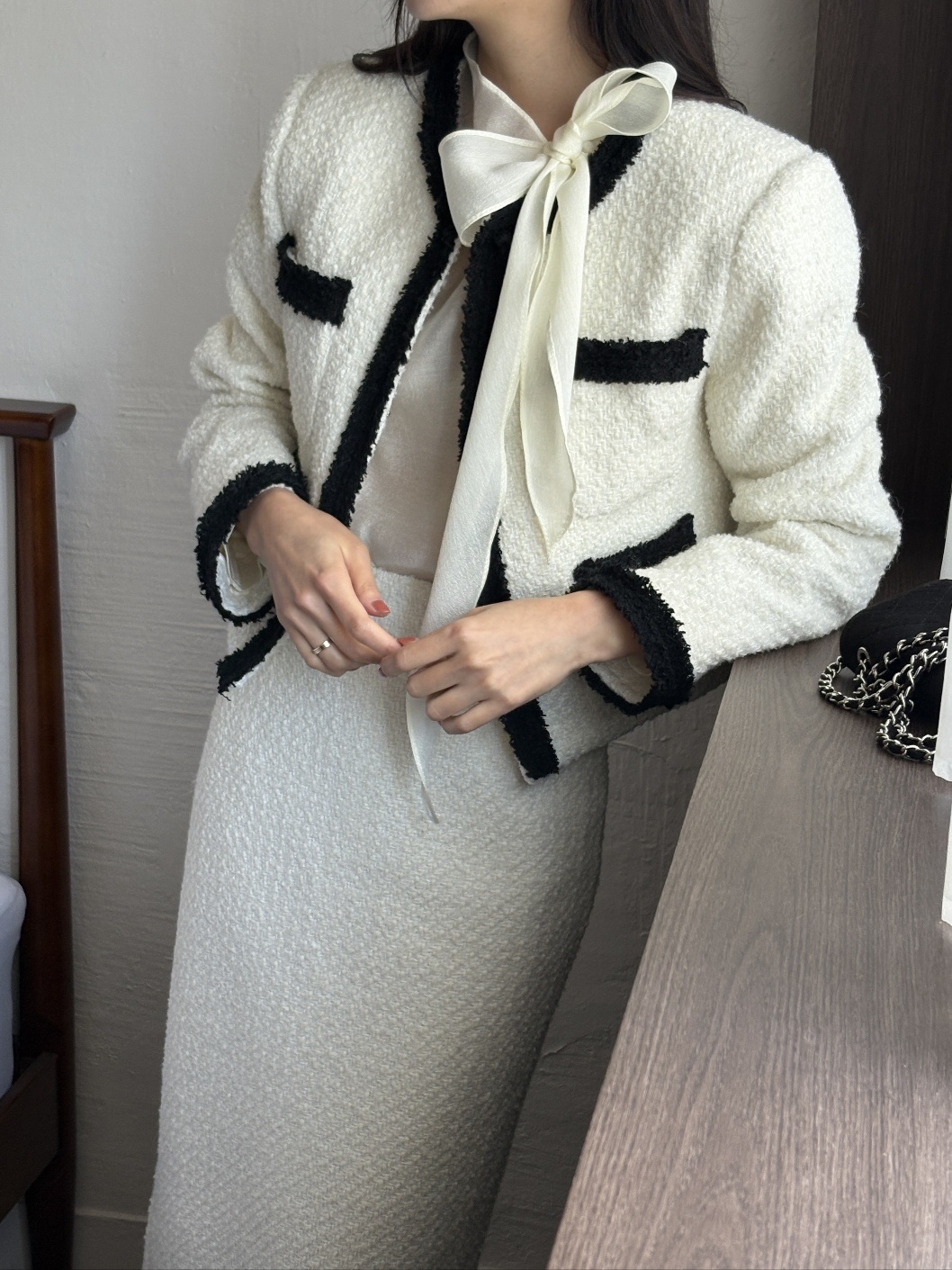 コンビポケット肩パッドスリム長袖ジャケット | 詳細画像5