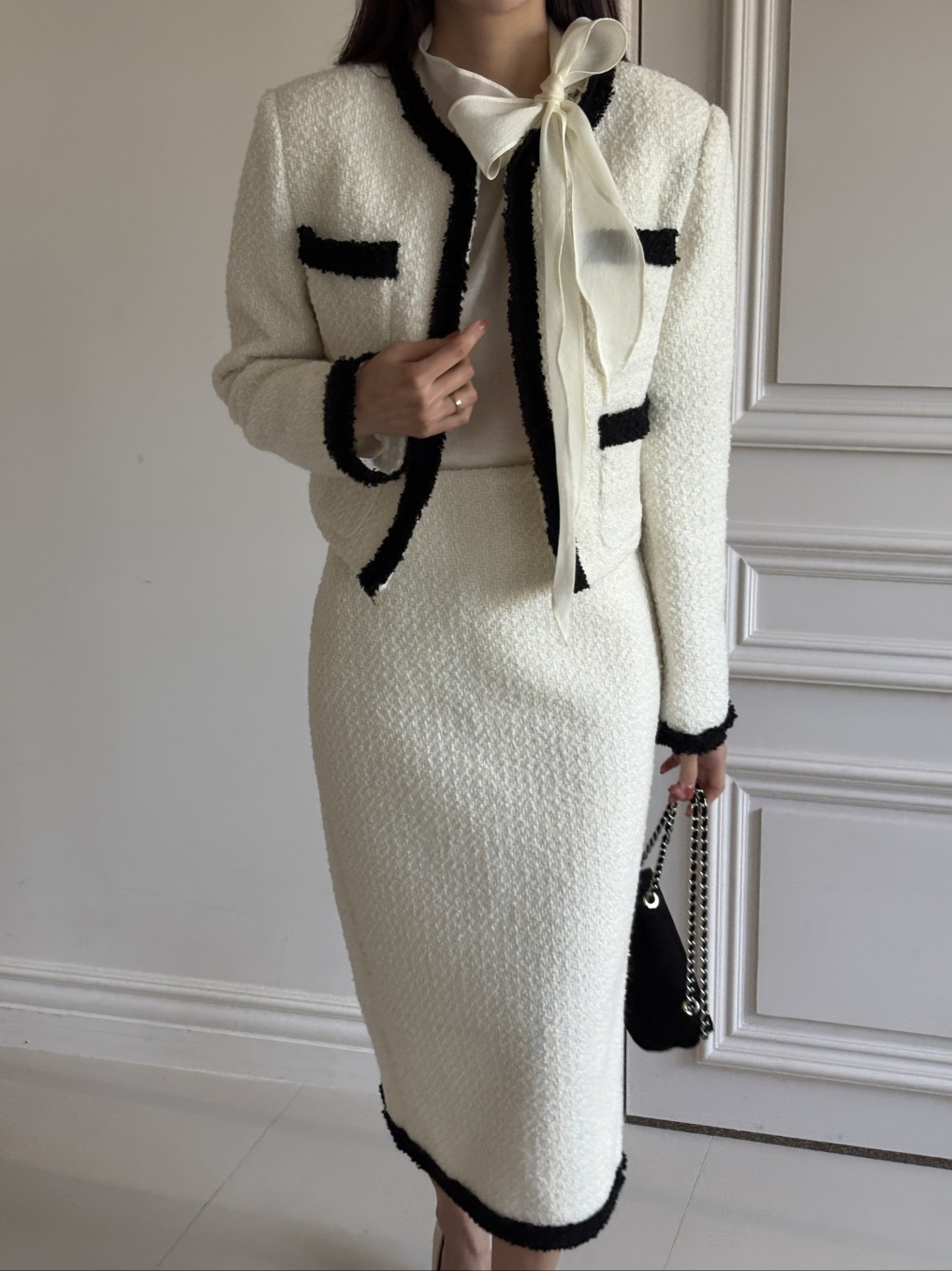 コンビポケット肩パッドスリム長袖ジャケット | 詳細画像17