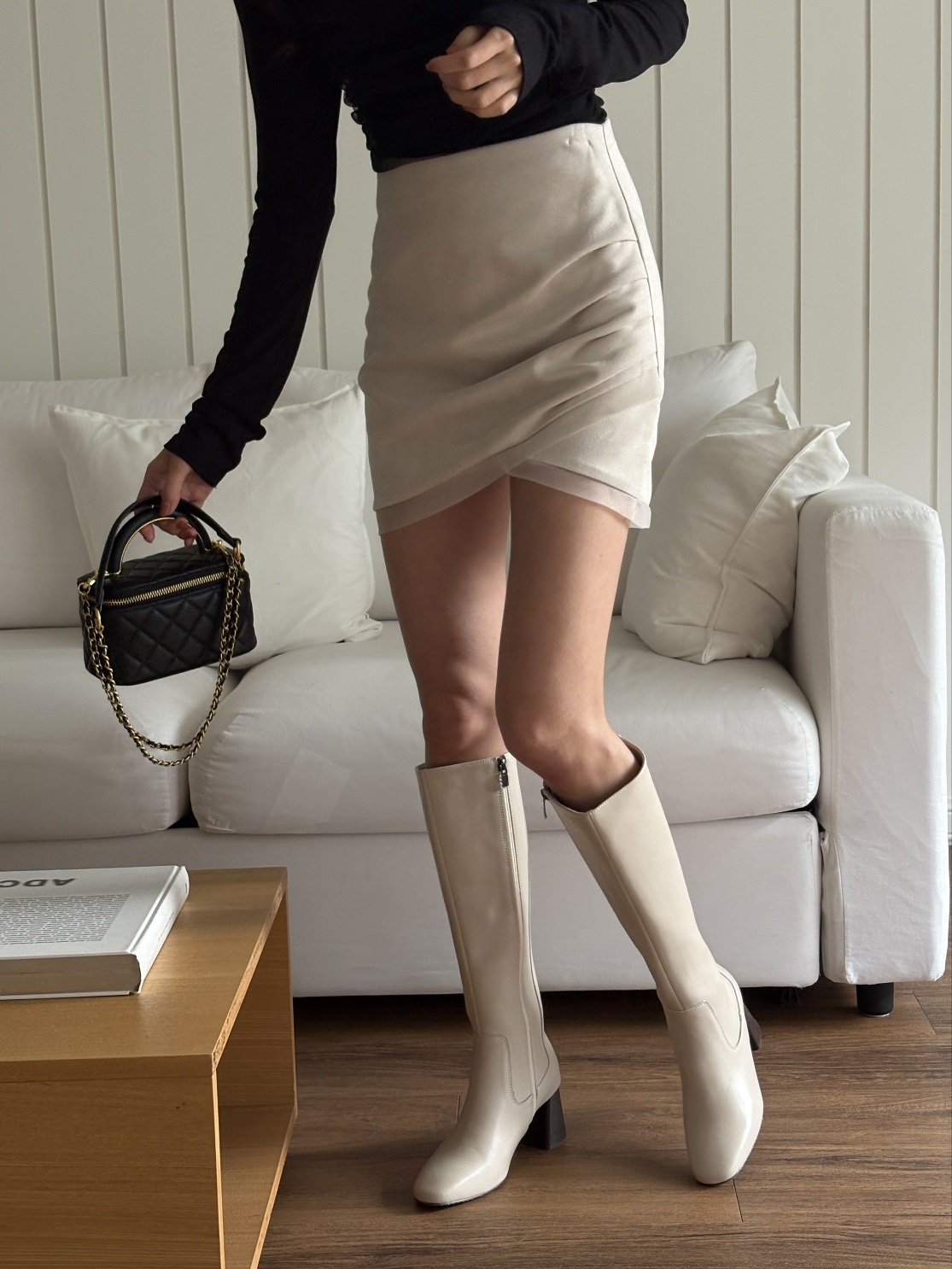 コンビジップアップスリムギャザーミニスカート | 詳細画像11