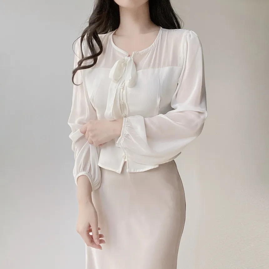 バックゴムロングフレアマーメイドカラースカート | mirangmirang | 詳細画像8