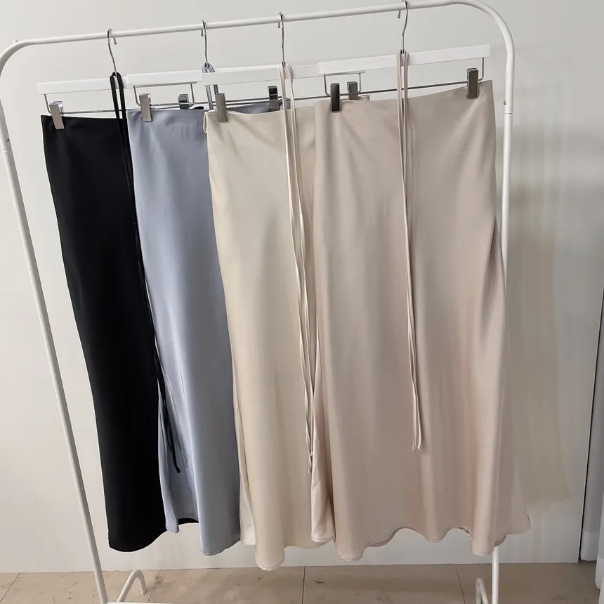 バックゴムロングフレアマーメイドカラースカート | mirangmirang | 詳細画像46