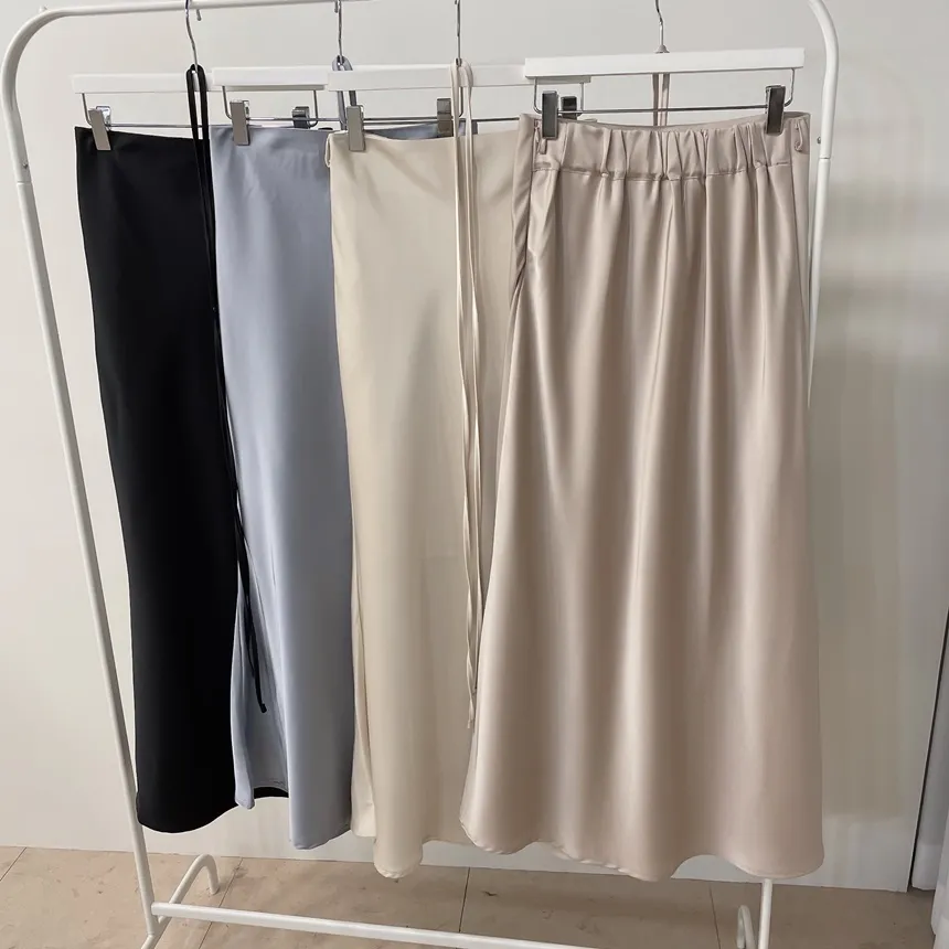 バックゴムロングフレアマーメイドカラースカート | mirangmirang | 詳細画像49