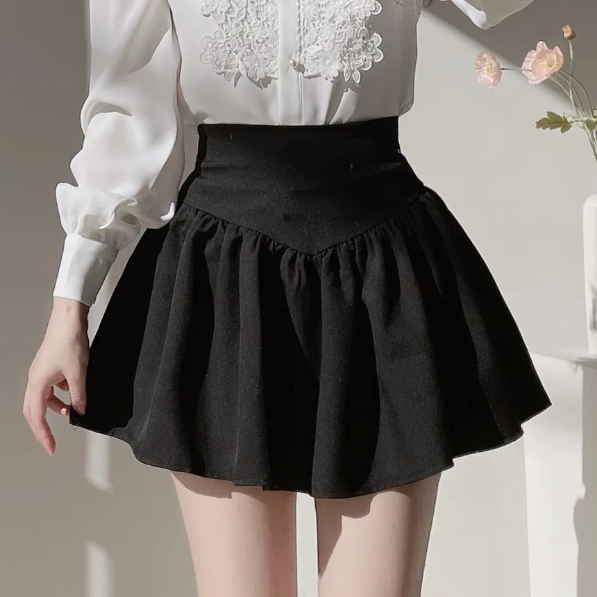 ミニフレアシャーリングAラインスカート | mirangmirang | 詳細画像3