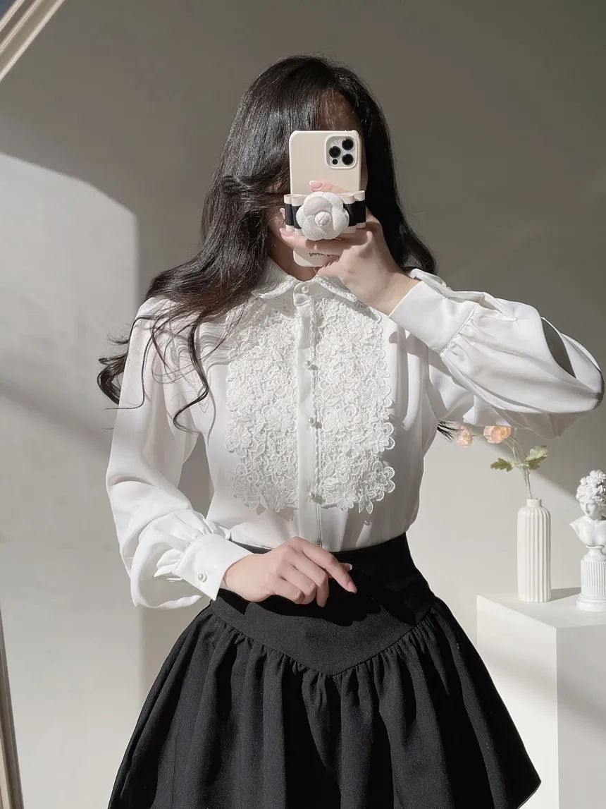 ミニフレアシャーリングAラインスカート | mirangmirang | 詳細画像9