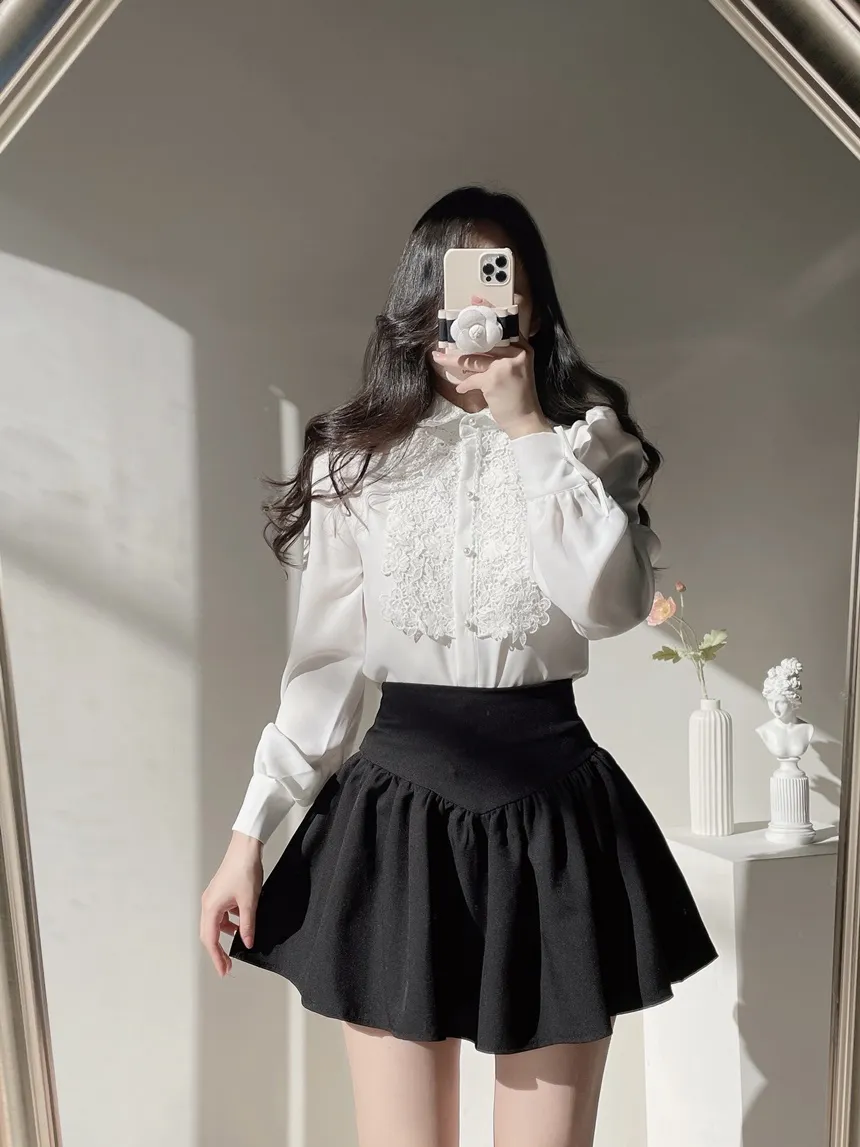 ミニフレアシャーリングAラインスカート | mirangmirang | 詳細画像11