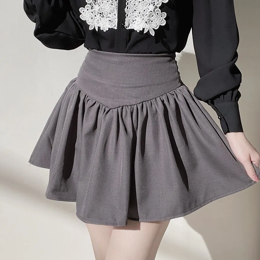 ミニフレアシャーリングAラインスカート | mirangmirang | 詳細画像17