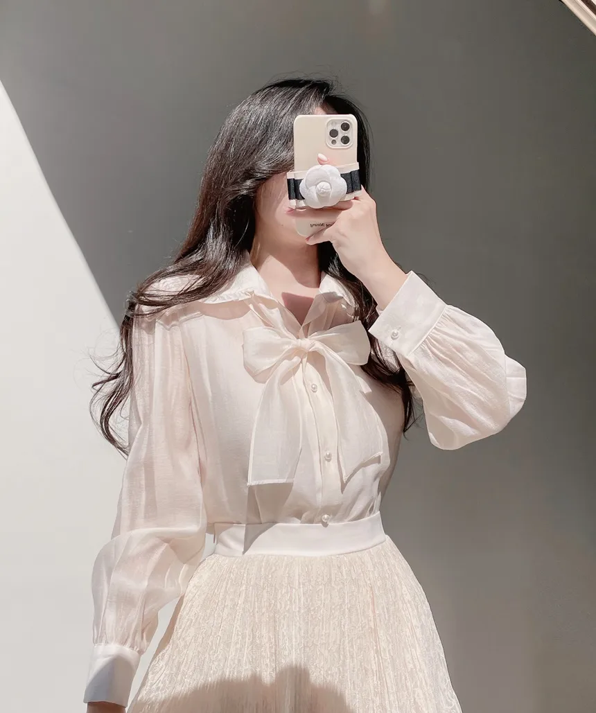 ウエストゴムフレアプリーツミニAラインレーススカート | mirangmirang | 詳細画像16