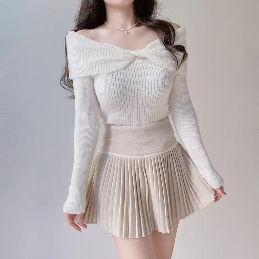 メルトンタッチミニAラインプリーツサイドジップカラーチェックスカート | mirangmirang | 詳細画像7