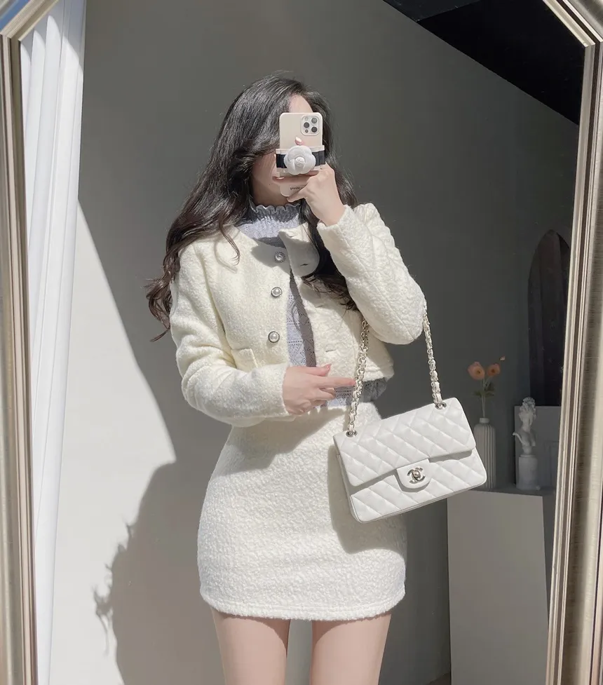 シャーリングタートルネック長袖ベルスリーブカラーブラウス | mirangmirang | 詳細画像28