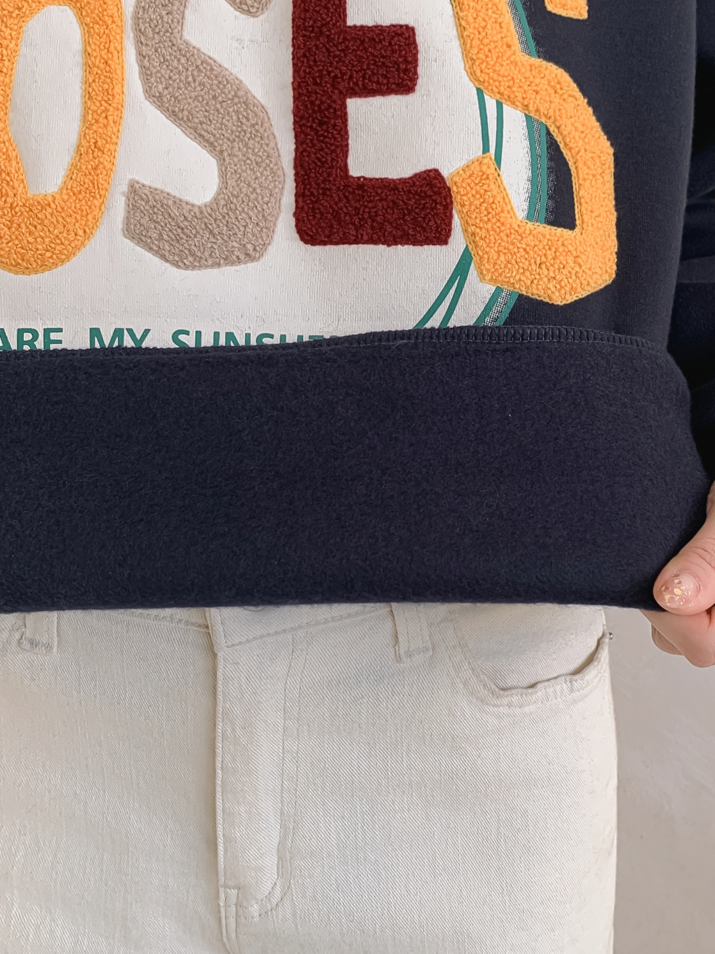 ブークレラウンドネックルーズ長袖スウェット | 詳細画像18