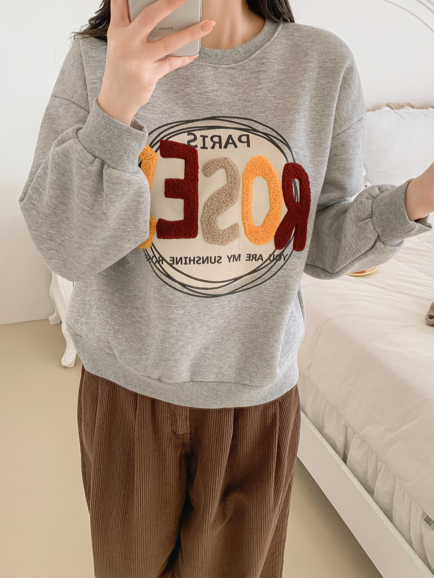 ブークレラウンドネックルーズ長袖スウェット | 詳細画像21