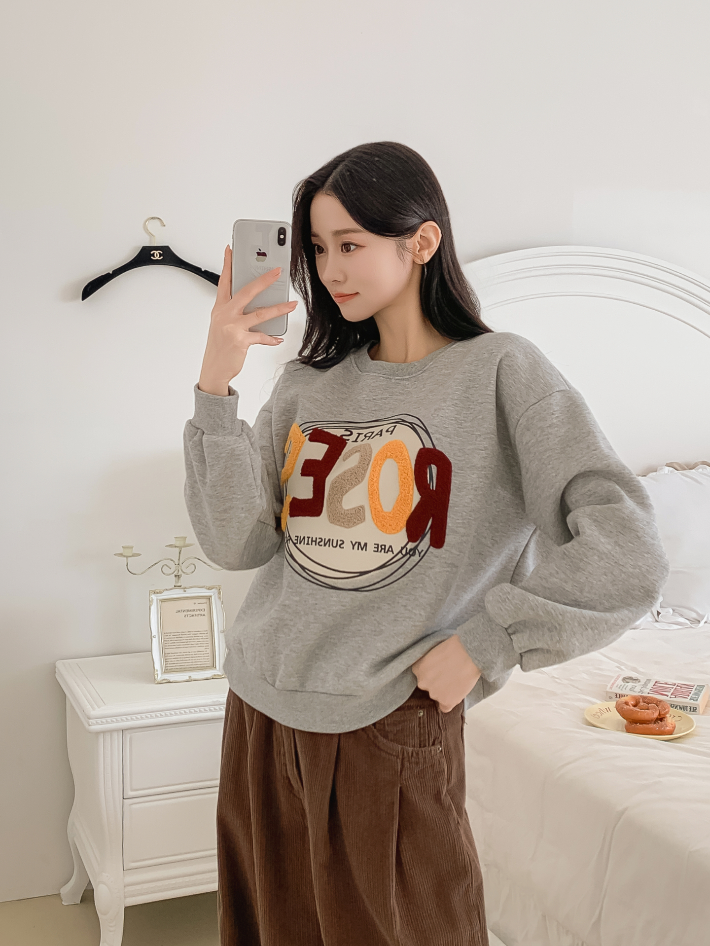 ブークレラウンドネックルーズ長袖スウェット | 詳細画像22