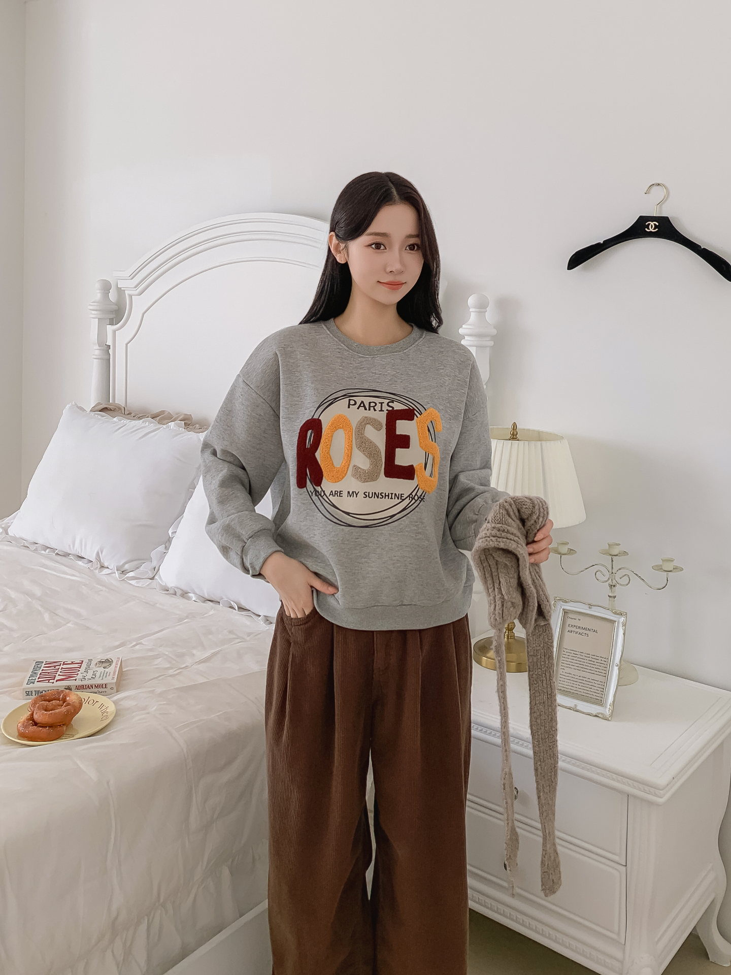 ブークレラウンドネックルーズ長袖スウェット | 詳細画像23