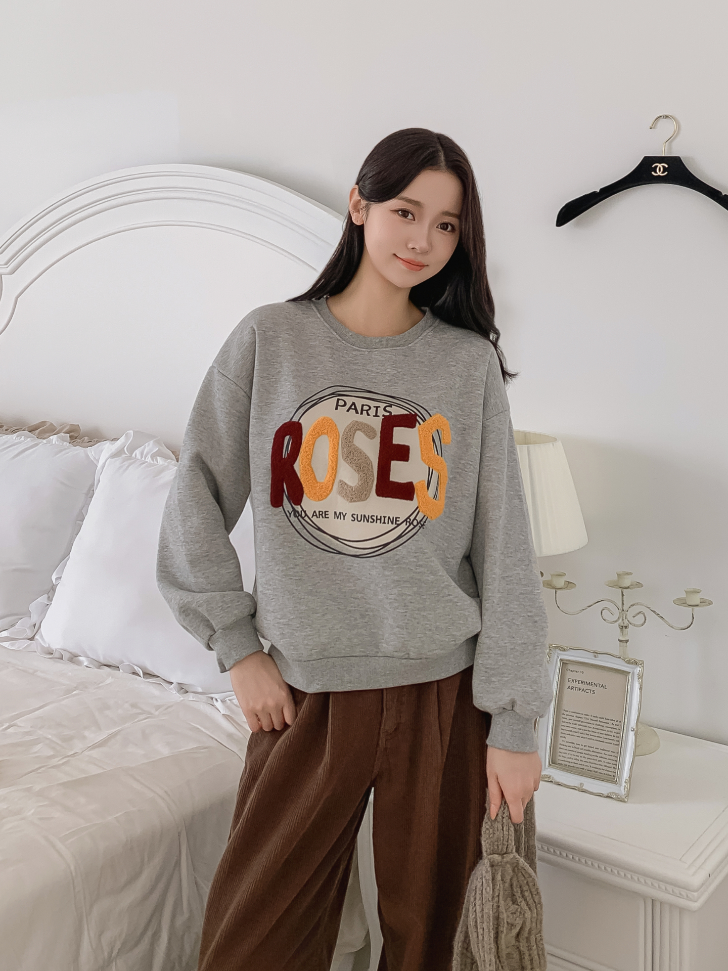 ブークレラウンドネックルーズ長袖スウェット | 詳細画像25