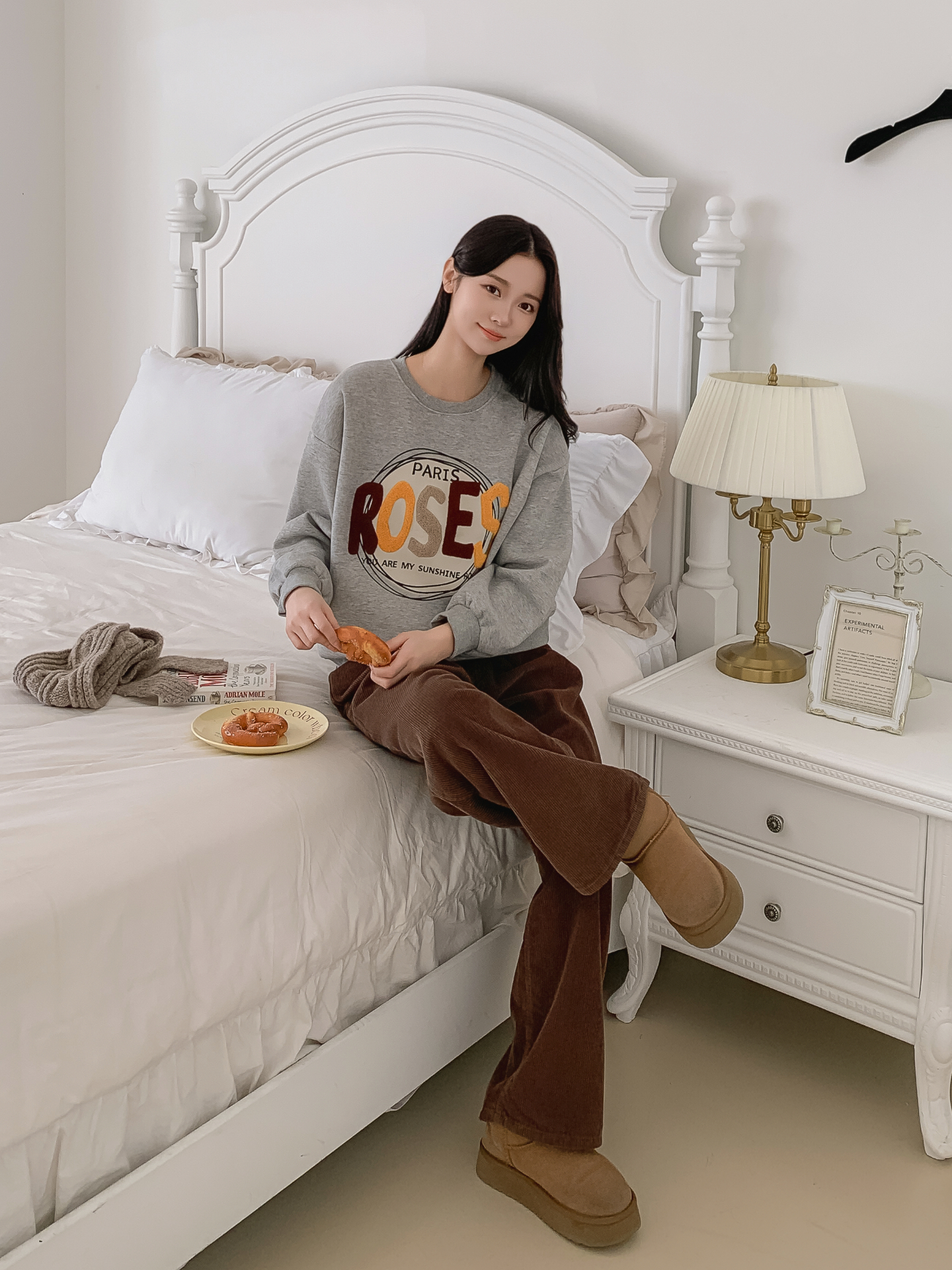 ブークレラウンドネックルーズ長袖スウェット | 詳細画像29