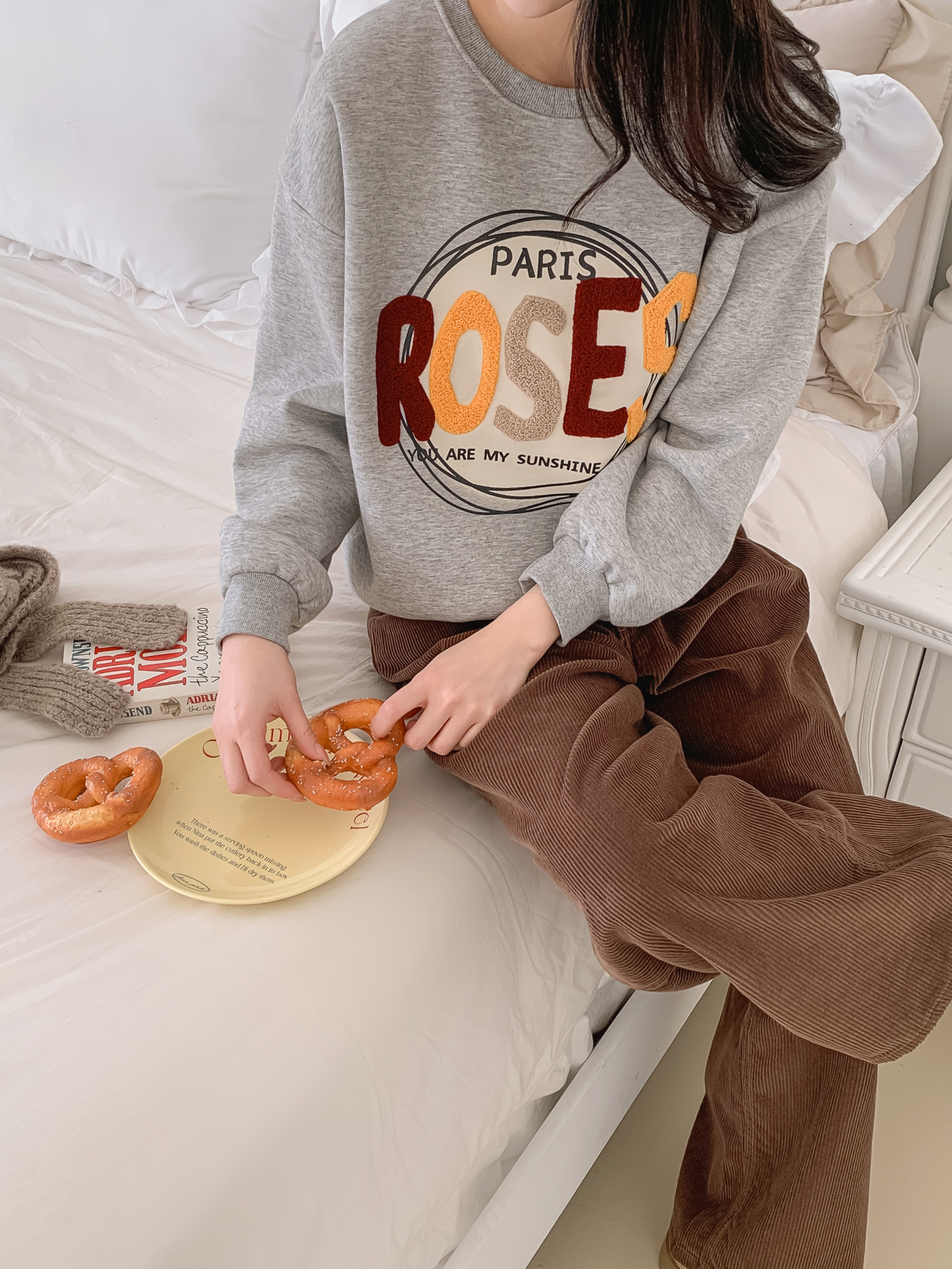 ブークレラウンドネックルーズ長袖スウェット | 詳細画像30